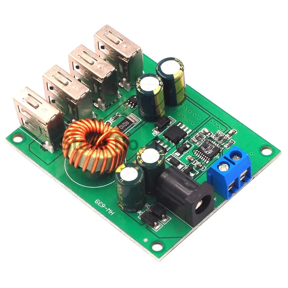 DC-DC понижающий модуль с широким напряжением 5 В/5 А высокомощный автомобильный