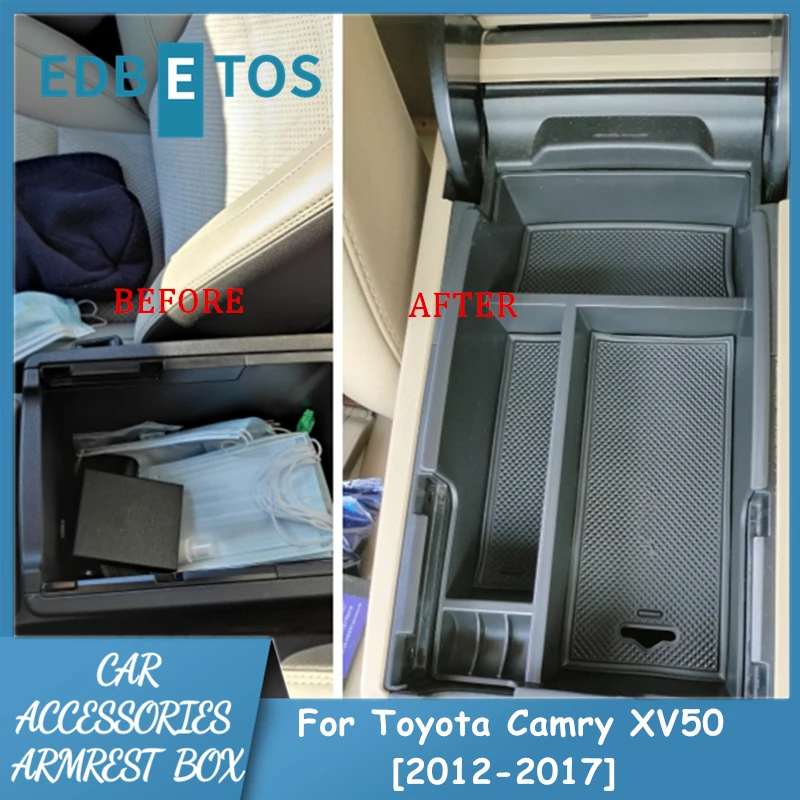 Центральный подлокотник ящик для Toyota Camry XV50 2012 2017 и XV60 2018 2021 леворульных