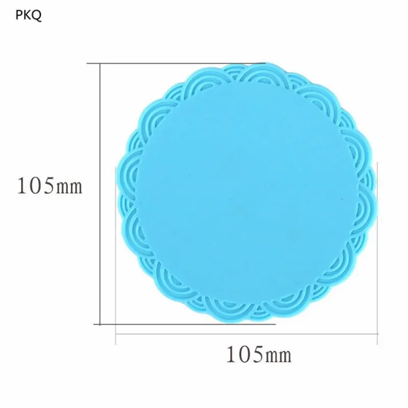 5pcs 10.5*10.5*0.2cm Heat Resistant Round Silicone Pot Placemat Non Slip Bowl Pads Cup Pad Insulation 2019 New | Дом и сад