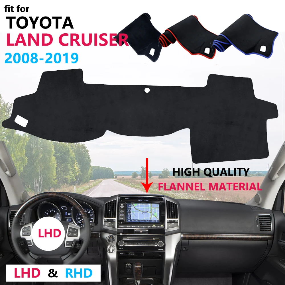 Защитный коврик фланелевый для приборной панели Toyota Land Cruiser 200 J200 2008 ~ 2019|Наклейки