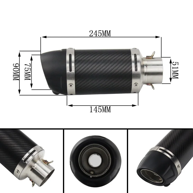 Модифицированный для CBR CB400 CB600 CBR600 CBR1000 CBR250 глушитель выхлопной трубы мотоцикла