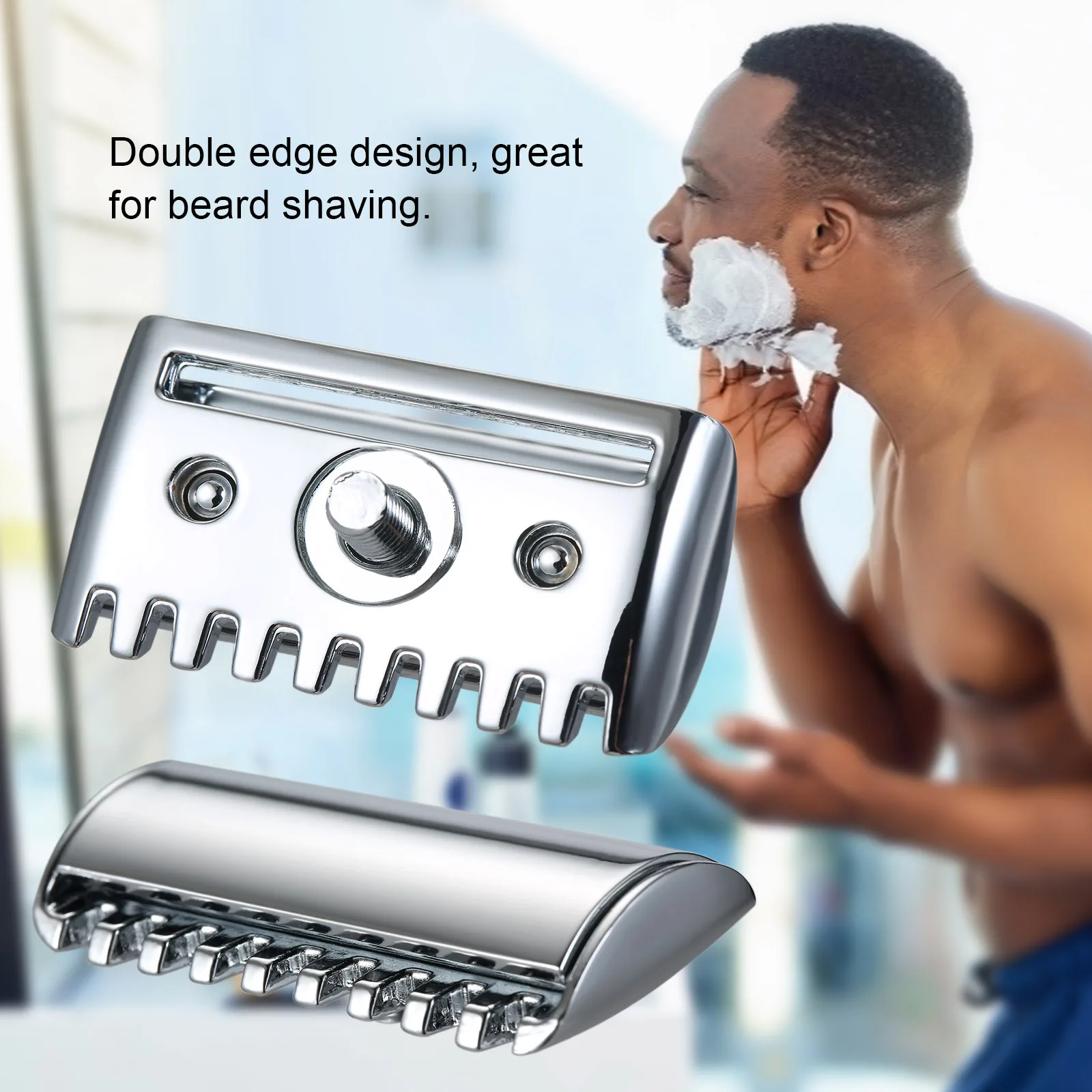 Head Double Edge Safety Razor Head Shaving Open Comb Head Fo