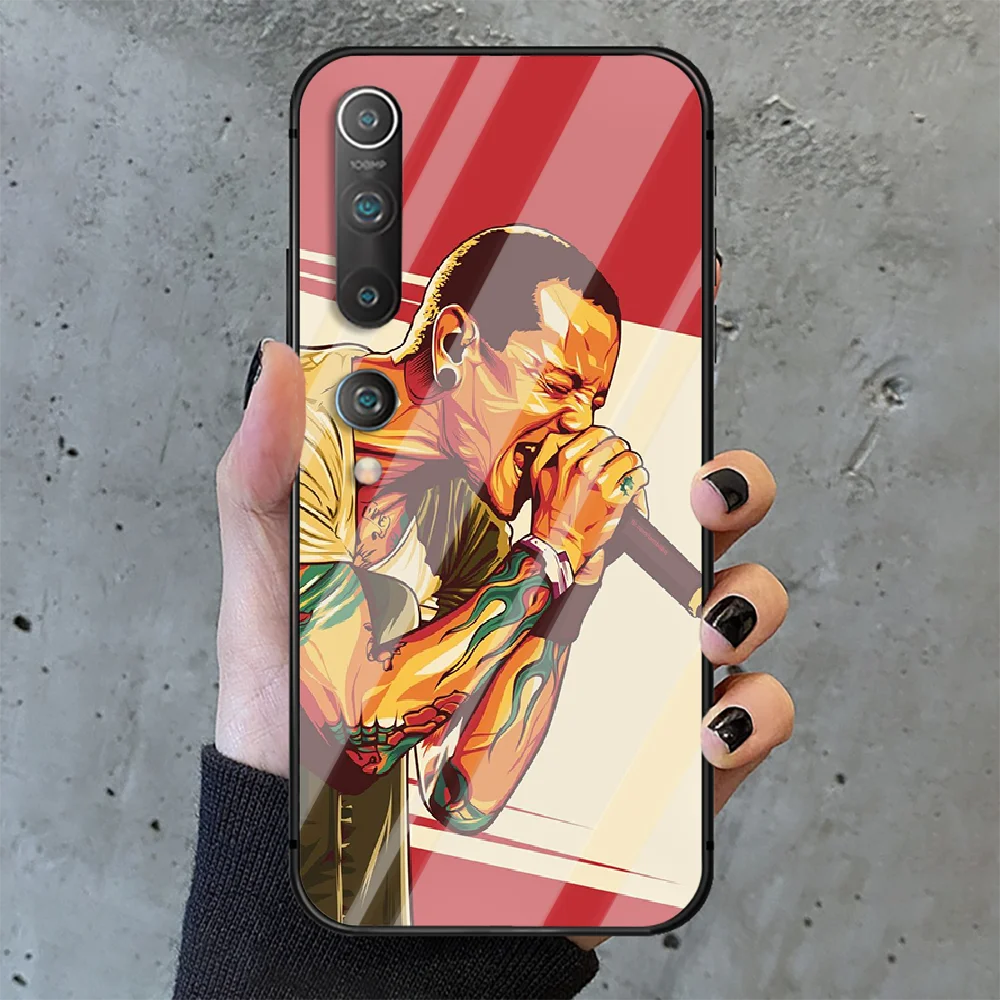 

Linkin Rock And Park Phone Tempered Glass Case Cover for Xiaomi Mi A MAX X POCO M Note 3 9 10 11 i T Pro Lite Ultra NFC Cover