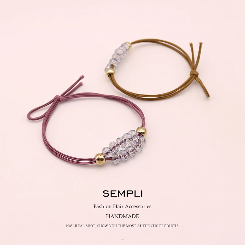 Sempli высокоэластичная резинка блестящие Кристальные эластичные повязки для