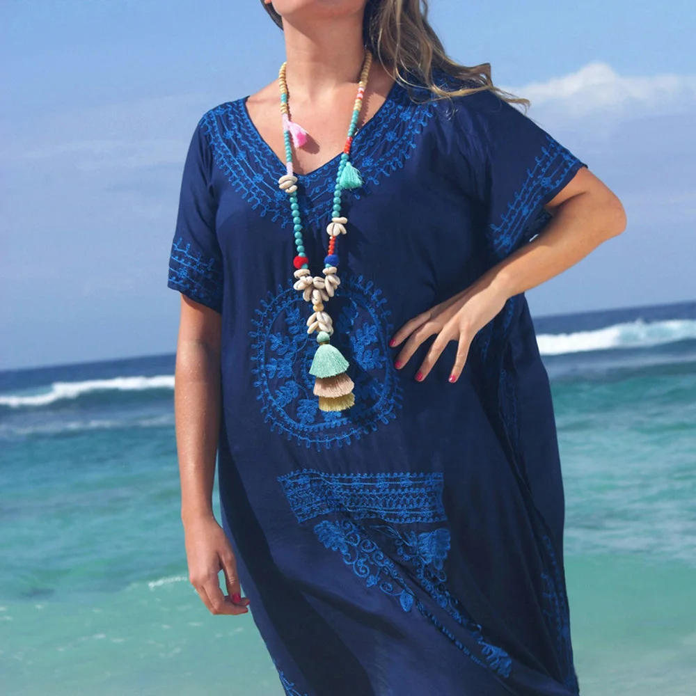 Этническое богемное летнее пляжное ожерелье ручной работы с деревянными