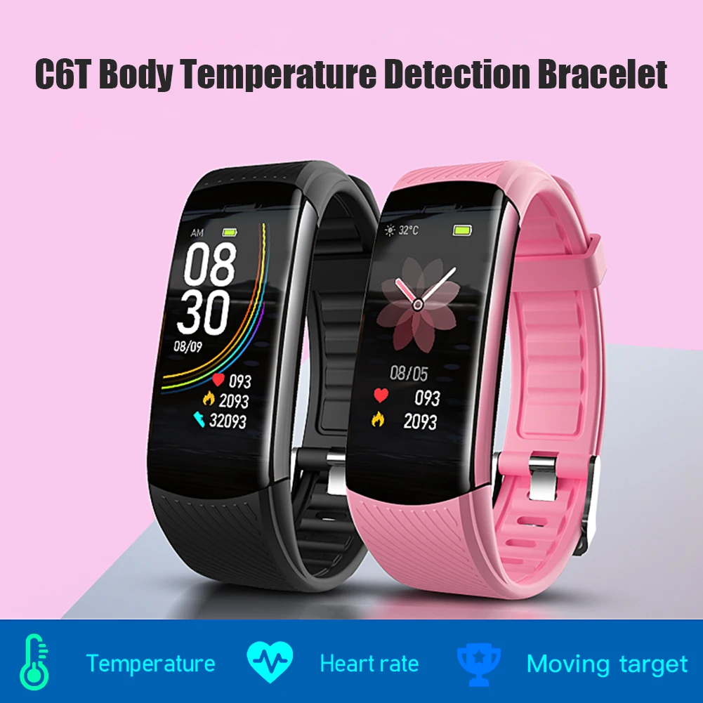 

VODOOL C6T Smart Bracelet Heart Rate Monitor Smartband Wristband IP67 Waterproof Smart Wristband for Smartphone