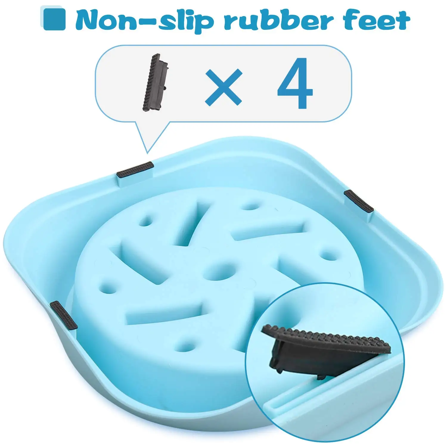 

Pet dog bowl slow feeder anti-asphyxiation slow feeding bowl for puppy large dog healthy dog food feeder container water bowls