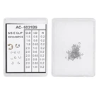 Пружинное кольцо для часов, 9 размеров, 90 шт.