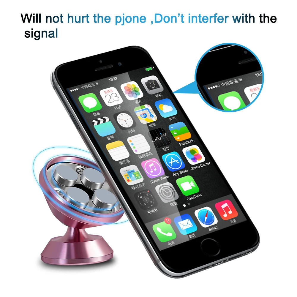 Магнитный автомобильный держатель для телефона на приборную панель с