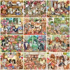 Evershine Алмазная мозаика коты 5D DIY Алмазная вышивка собаки вышивка крестом Алмазная Живопись животные картина стразы Декор детской комнаты