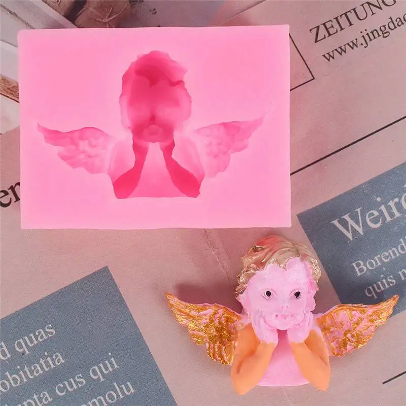 

Fondant Mould Mold DIY Silicone Baking Wedding Angel Baby Cake Wings Decorating