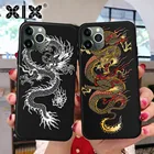 Чехол с изображением дракона для iPhone 12 Pro Max, чехол X XS Max XR SE 2020 7 8 Plus, мягкий черный силиконовый чехол, чехол для iPhone 11, чехол