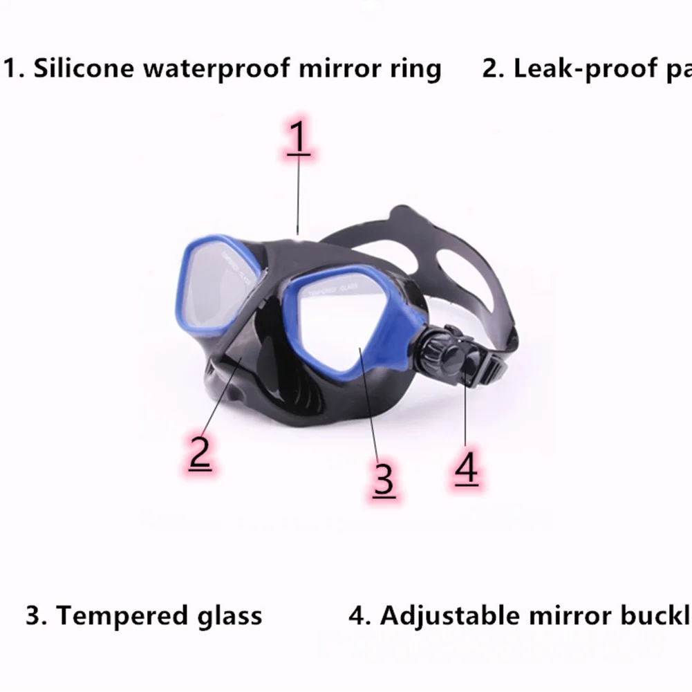 

Underwater Half Face Diving Mask Anti Fog Scuba Diving Goggles Full Frame Swimming Glasses Equipment For Men Women Adult