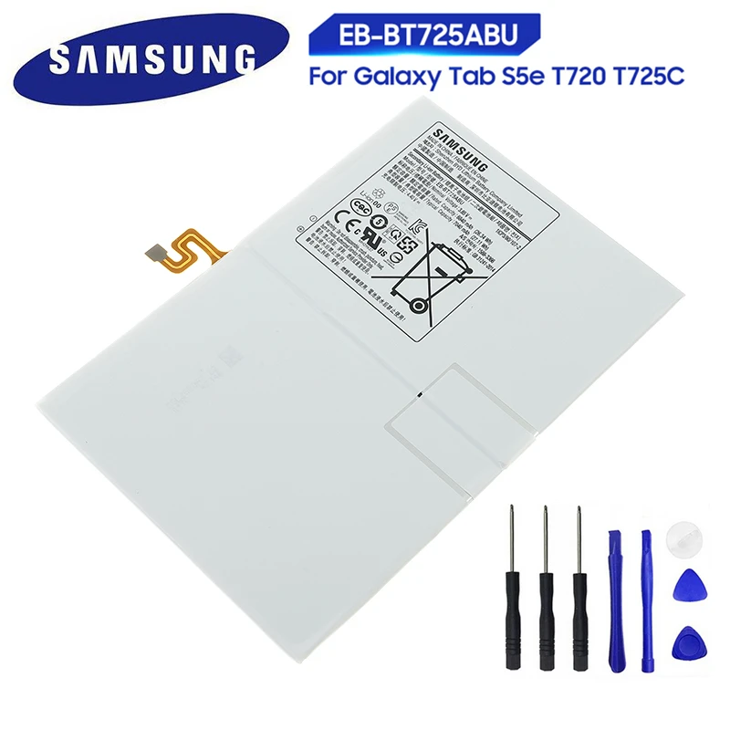 Оригинальная запасная батарея Samsung для Galaxy Tab S5e T725C T720 телефона 7040 мАч | Мобильные