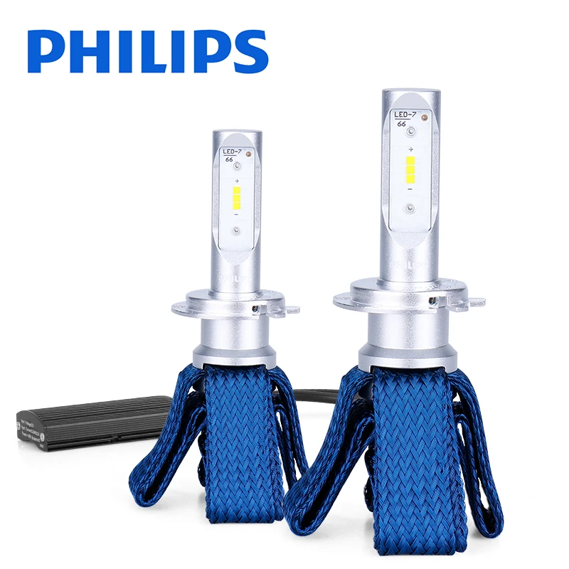 Светодиодные фары Philips H7 6000K 12V противотуманные автомобильная лампа светодиодные