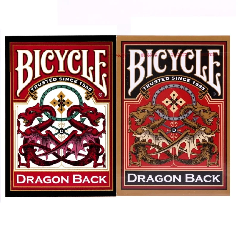 Велосипед Дракон обратно Игральные карты Красный/Золотой USPCC Bicycle Dragon Back колода