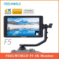 feelworld f5 dslr on camera field monitor small full hd 1920x1080 ips video peaking focus assist with 4k hdmi 8 4v dc output