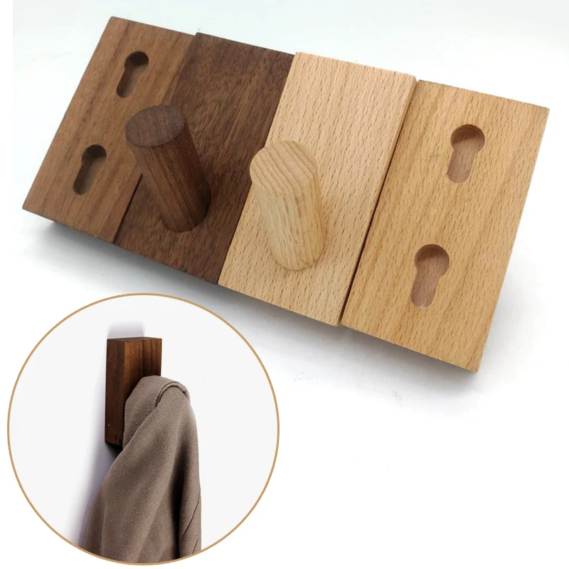 Крючок из натурального дерева для украшения дома вешалка одежды сумок шляп