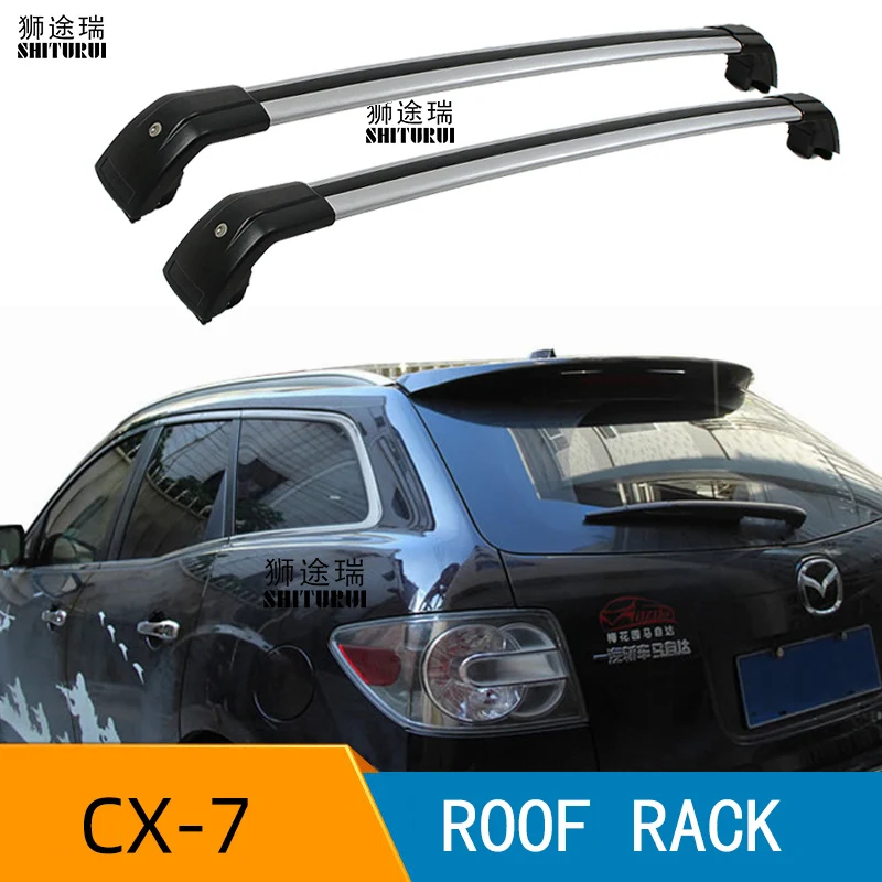 SHITURUI 2 шт. кровельные рейки для MAZDA CX 7 CX7 SUV 2006 2016 ER боковые из алюминиевого сплава