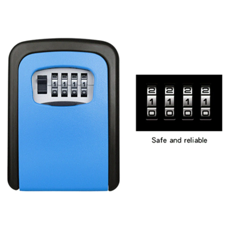 Настенный ящик для хранения ключей 4 значный комбинированный сейф с кодом пароля