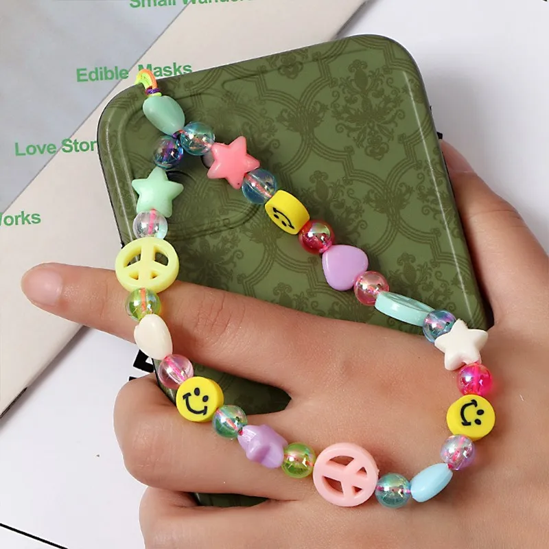 Multi-style Mobile Phone Straps Resin Bead Imitation Pearl Pendant Lanyard Anti-lost Cellphone Chain For iPhone Xiaomi Samsung | Мобильные