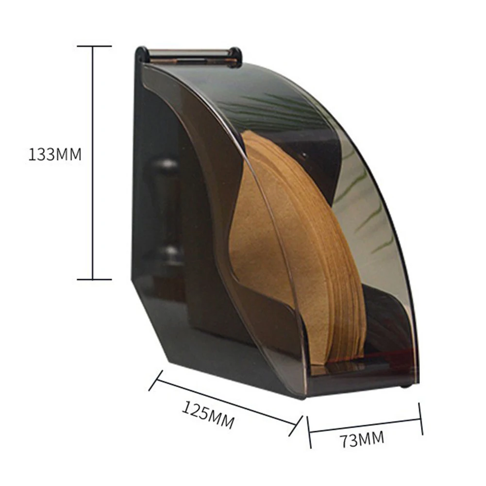

Dust-proof Acrylic Hand-drip Coffee Filter Paper Storage Container Holder Rack