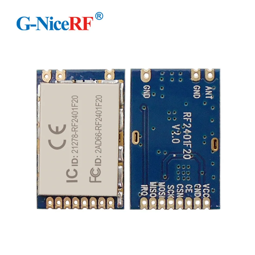 6 шт./лот RF2401F20 100 мВт 20 дБм промышленного класса nRF24L01 + 2 4 ГГц беспроводной