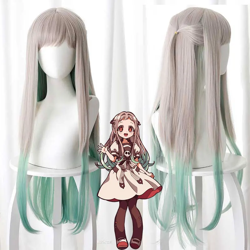 2020Nene Yashiro Косплей парик из синтетических волос длинные прямые волосы Jibaku Shounen Hanako