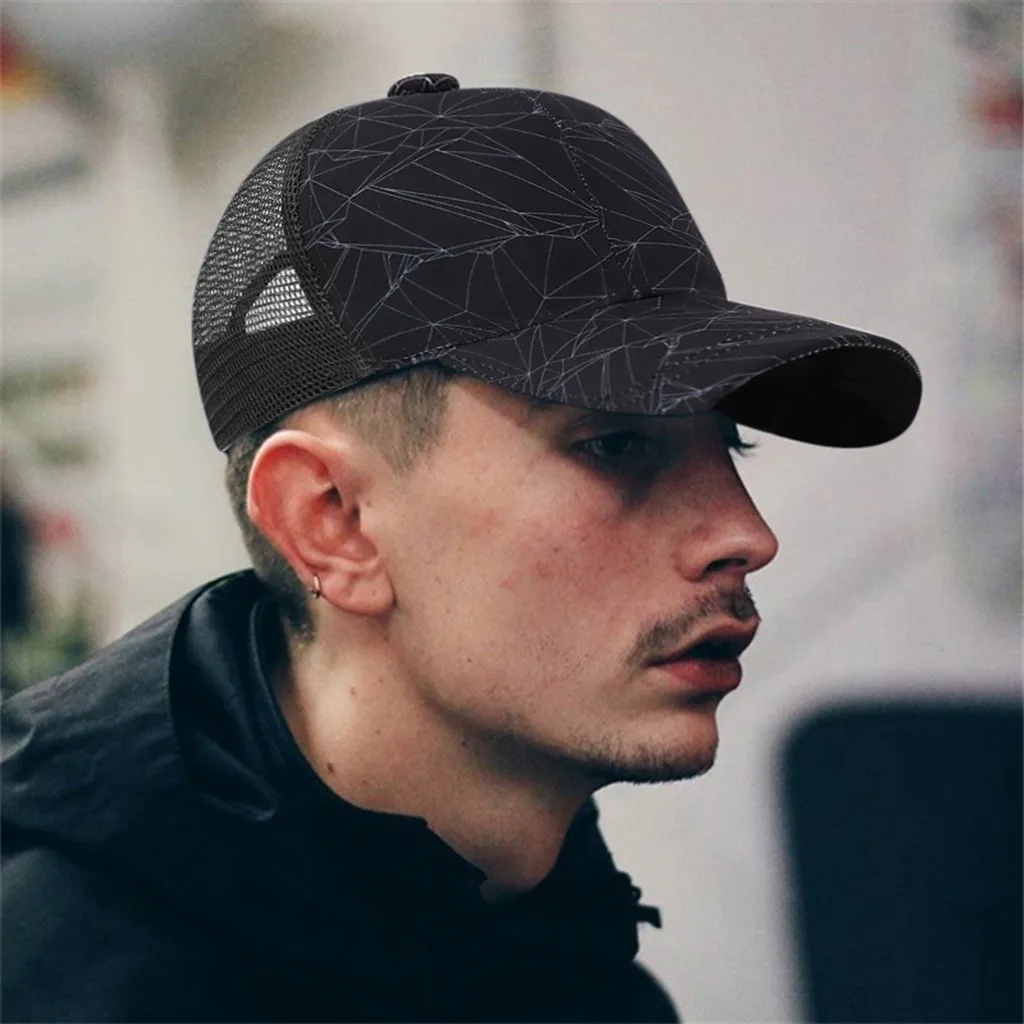 

Fashion New Styles Blank Mesh Camo Baseball Caps Black Hip Hop Hats Mens Women Casquettes Bboy Colorful Printed Hat