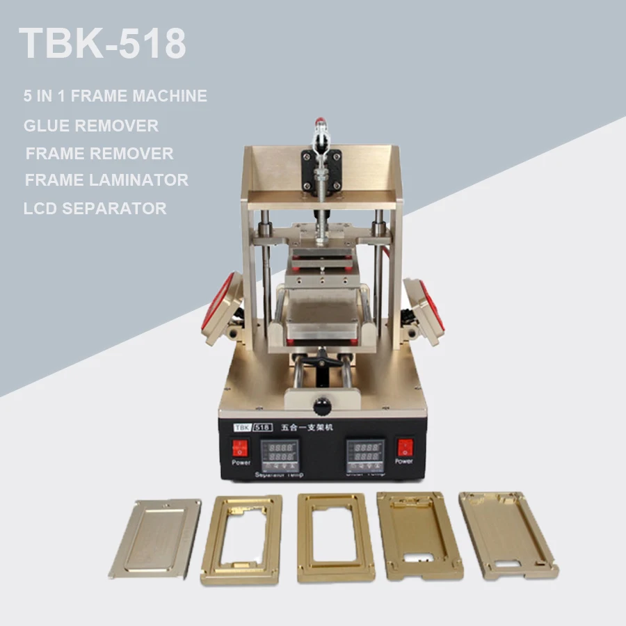 TBK 518 5 в 1 вакуумный Сепаратор ЖК экрана + съемник клея рамы для samsung ламинатор