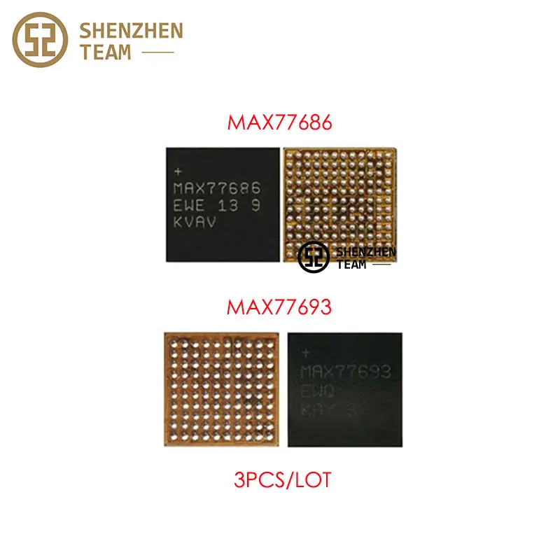 

SZteam 3 шт./лот PMIC MAX77693 MAX77686 MAX77693EWQ MAX77686EWE маленький источник питания IC для SAMSUNG I9100 I9220 I9300 I9500 N7100