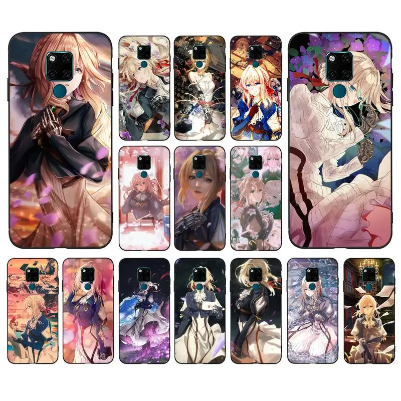 

FHNBLJ Anime Violet Evergarden Phone Case for Huawei Mate 20 10 9 40 30 lite pro X Nova 2 3i 7se