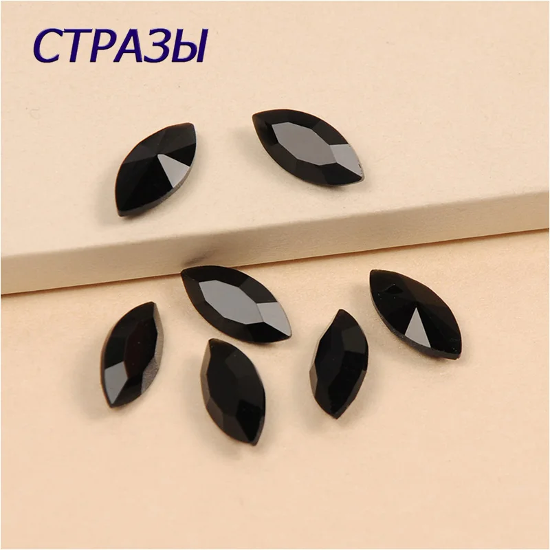 Черный 4200 страз Наветт Кристалл Стразы пришивные стразы ювелирные изделия