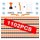 1102 шт., набор инструментов для выравнивания керамической плитки