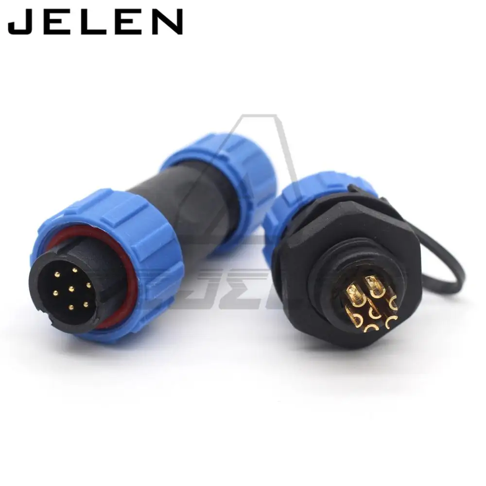 SP13 водонепроницаемый и пылезащищенный авиационный кабель 7pin разъем IP68 + реальное