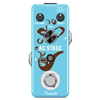 amuzik stage guitar effect pedal convert electric guitars signal to very realistic acoustic sound