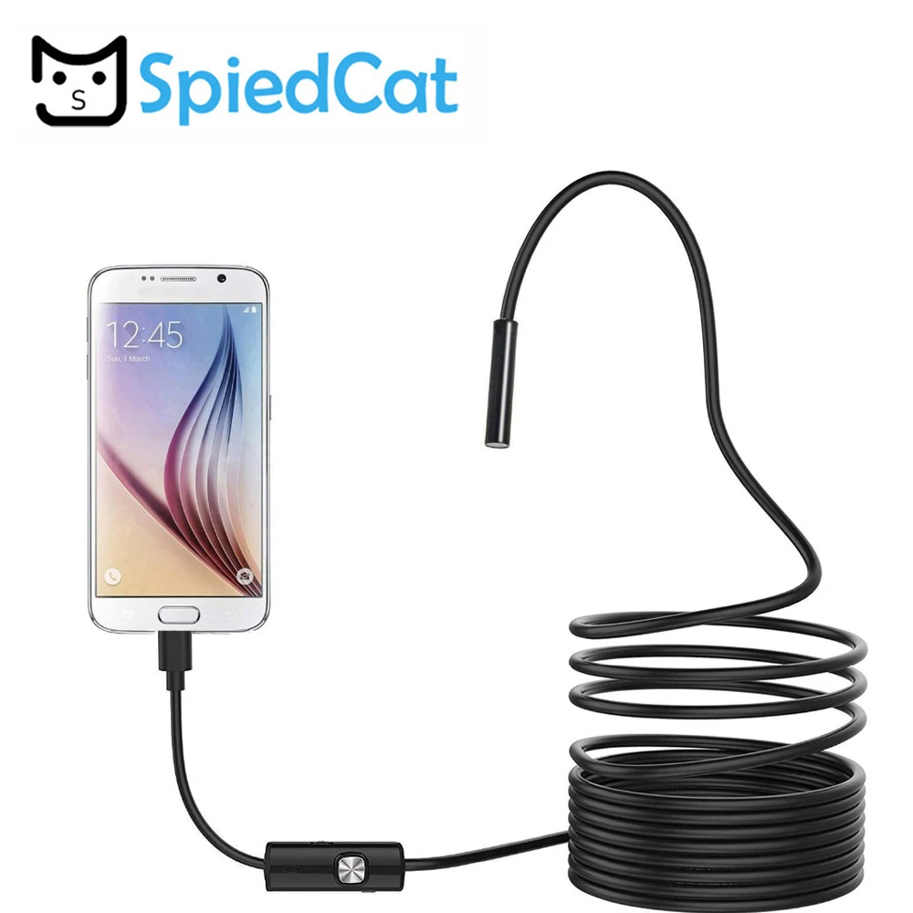 5 мм USB HD эндоскопа Micro гибкий 1/2/3.5/5M Borescope Водонепроницаемый видеонаблюдения с