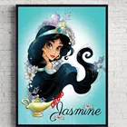 Алмазная живопись, Новое поступление, наборы для вышивки крестиком, узор 5D, полная Алмазная вышивка, Дисней, Принцесса Жасмин, домашний декор, искусство