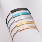 10 шт., браслет из нержавеющей стали для гравировки