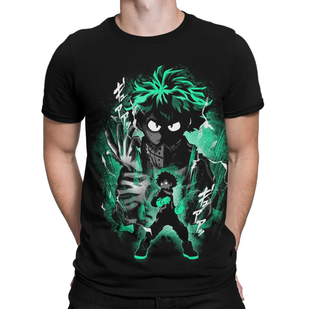 

3d My Hero Academia Anime T Shirts Men's Oversized T-shirt Male Cool O-neck Streetwear Manga Short Sleeved T-shirts Pullover Top