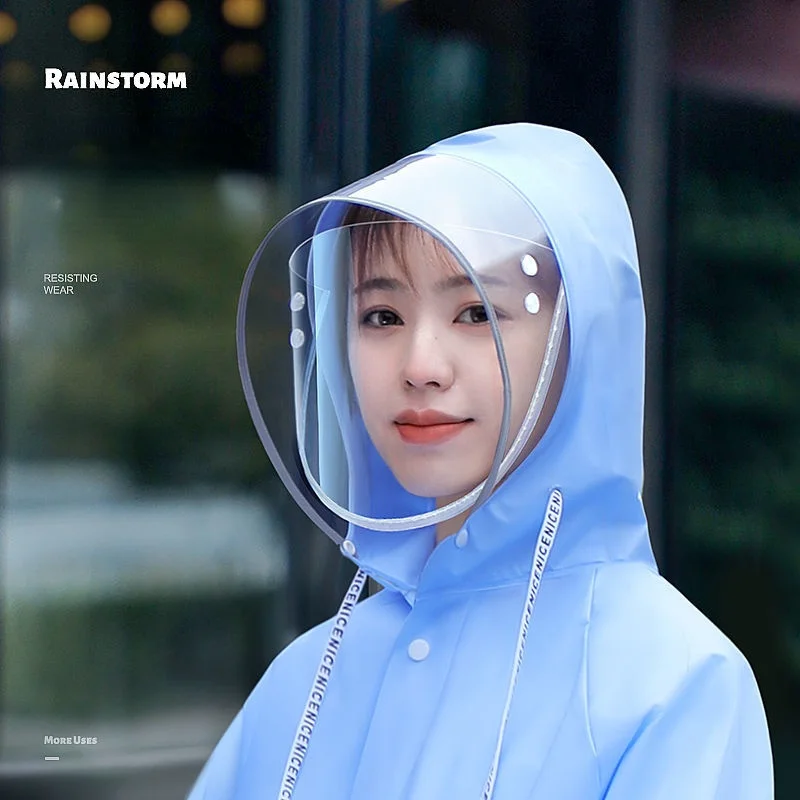 Плащ-пончо унисекс из ЭВА водонепроницаемый с капюшоном | Дом и сад