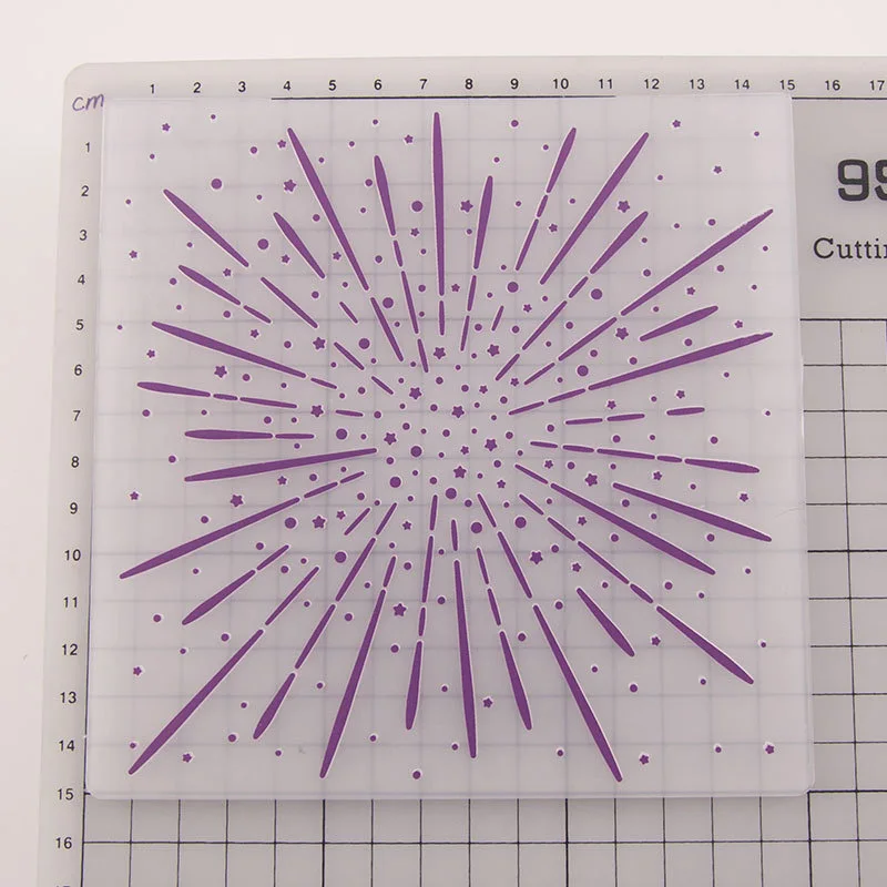 Текстурированная тисненая папка с изображением фейерверков пластиковые