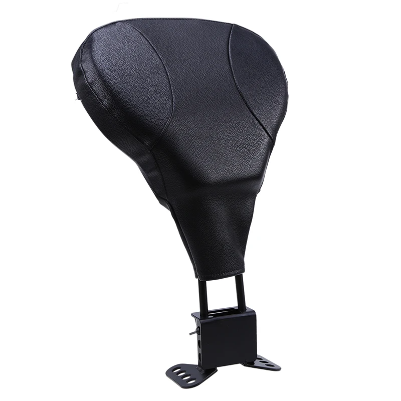 Black Fan-shaped Motorcycle Seat Parts Bracket Mounts selle Cafe Racer Motocross Cushion Pad For Harley Glide 2014-2016 |