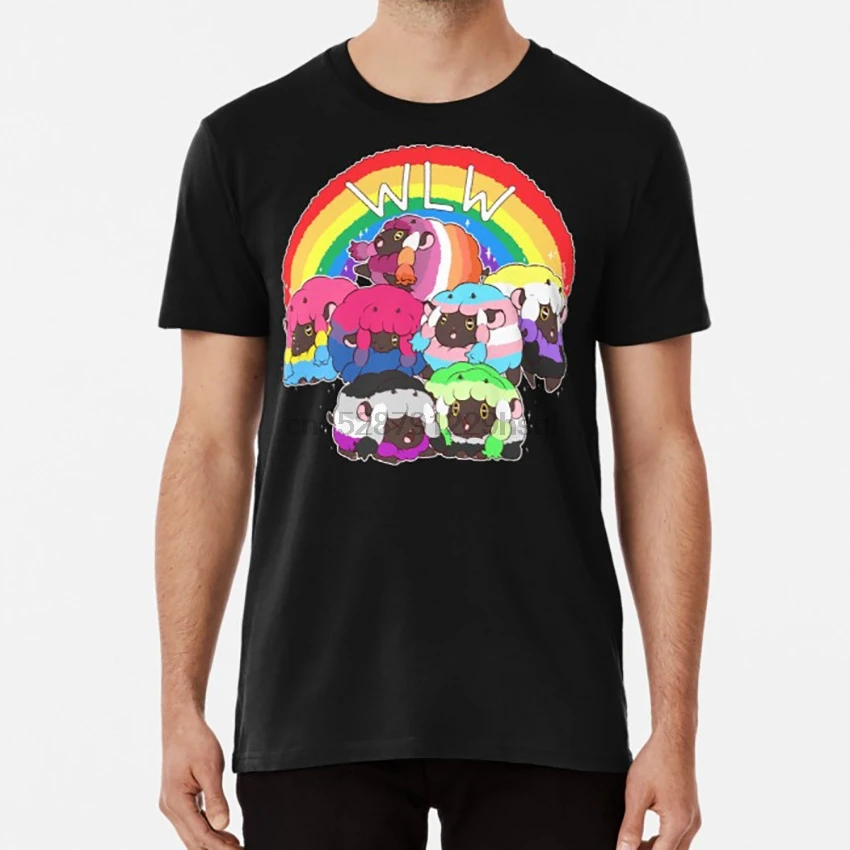 WooLooWoo Pride (All woloos) Футболка wooloo wlw pride gay для геев сексуальных пар Аро aromantic | Мужская