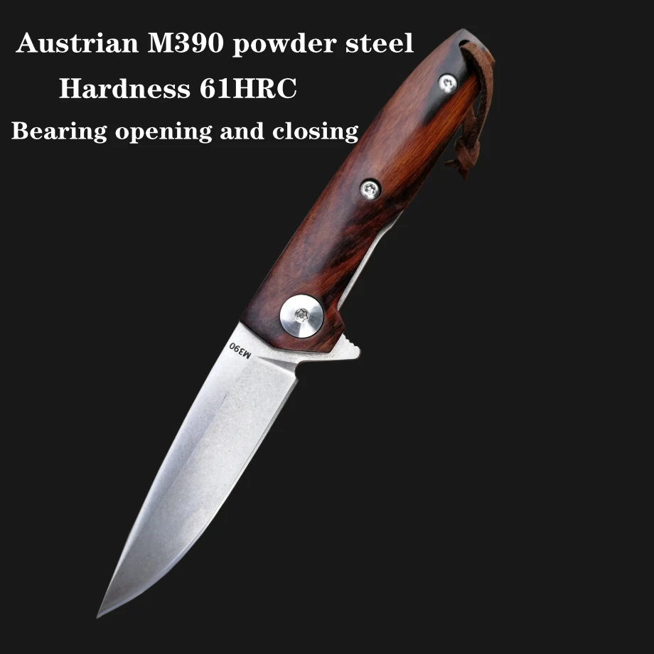 TUWO Kinves мини M390 порошок стали EDC Складной нож ключ нож высокой твердости ручной нож тактический нож