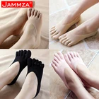 5 парлот, женские шелковые носки, тапочки, невидимые для лета, пять пальцев, пот, дезодорант, сохраняет прохладу, твердый бизнес, на высоком каблуке