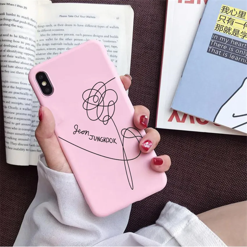 FHSR-23087 Kpop чехол для телефона для iPhone X 7 Plus XS чехол TPU Мягкий силиконовый чехол для телефона iPhone 6S 8 6 Plus XS Max чехол - Цвет: FHSR-23087