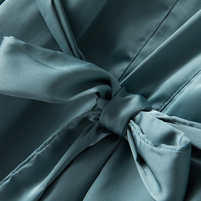 Women's Robe Gown Sets Built-in Bra Premium Satin Silk Pajamas Pyjamas Sleepwear Nightwear Loungewear Lace Sexy For Female | Женская