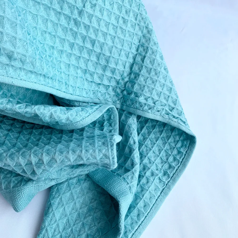 Хлопковое вафельное полотенце одеяло для детской кровати легкий покрывало