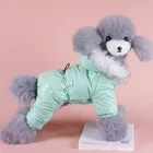 Зимний толстый комбинезон для щенков, водонепроницаемый комбинезон для маленьких собак, йорктерьера, одежда для собак